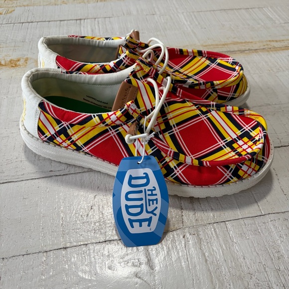 Hey Dude Other - Hey Dude x Caddyshack NWT size 11 Men’s Wally Slip On Plaid Canvas Loafers Golf